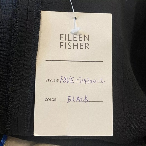 Eileen Fisher Black Silk Blend Cardigan Jacket Womens Size Small - Picture 7 of 7